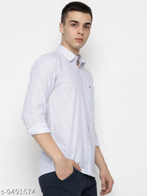 FREKMAN Cotton Blend Solid Full Sleeve Regular Fit Casual Shirt for Men with Pocket | Cotton Blend Casual Shirt for Men | Casual Wear Shirts for Men
