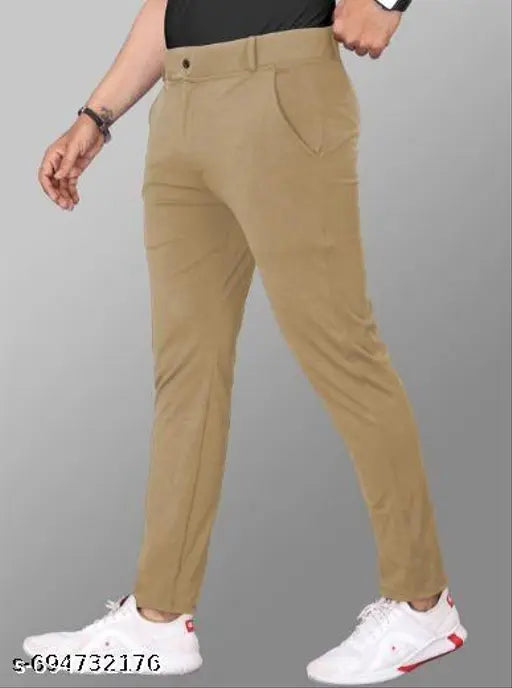 Men Regular fit Formal Stretchable with Expandable Waist daily wear low price skin friendly trouser or formal  pant