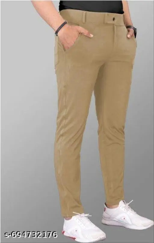 Men Regular fit Formal Stretchable with Expandable Waist daily wear low price skin friendly trouser or formal  pant