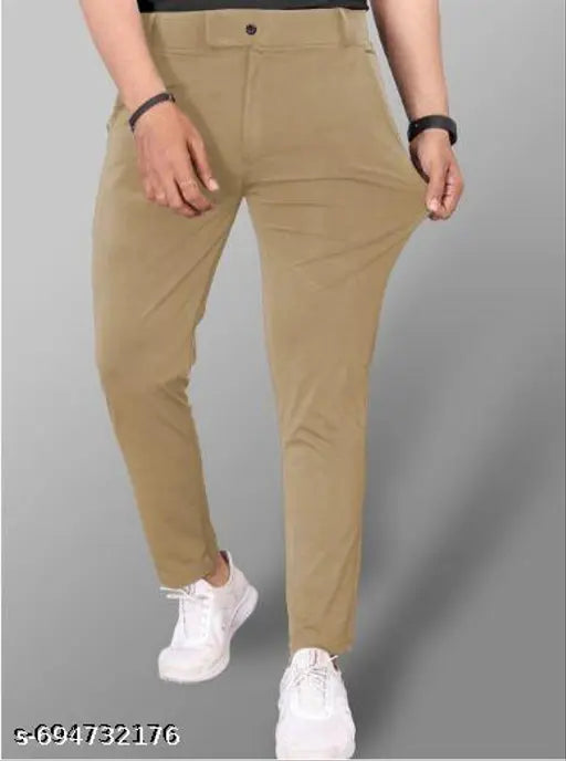Men Regular fit Formal Stretchable with Expandable Waist daily wear low price skin friendly trouser or formal  pant