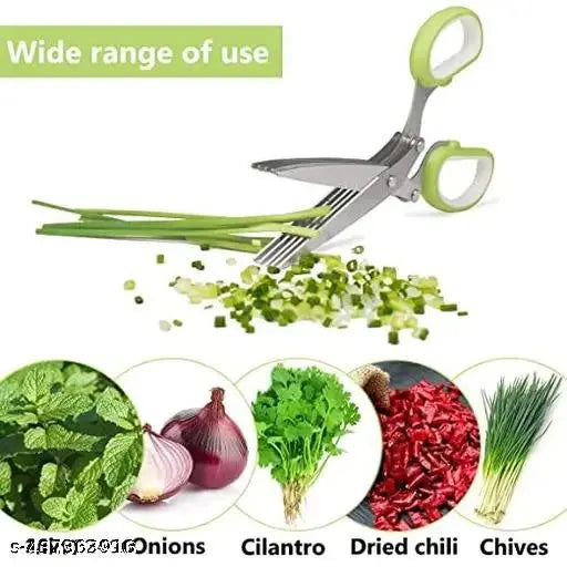 5 LAYER BLADE OF STAINLESS STEEL KITCHEN SCESSOR