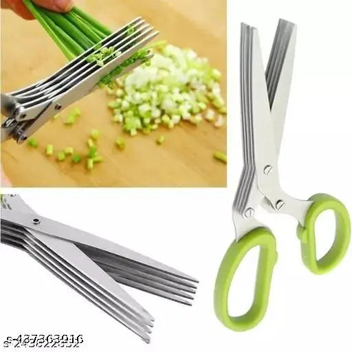 5 LAYER BLADE OF STAINLESS STEEL KITCHEN SCESSOR