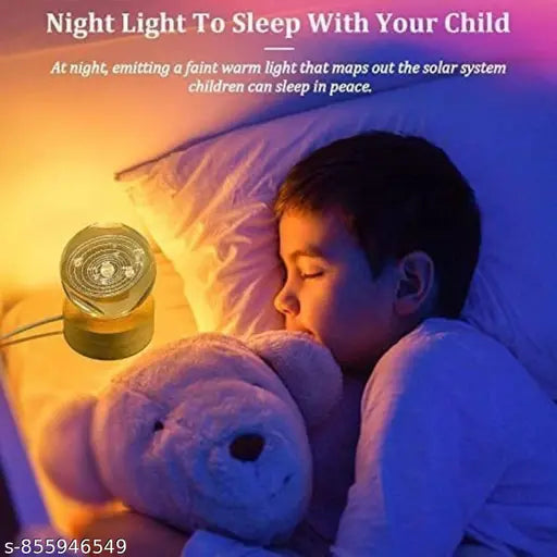 3D Galaxy Crystal Ball Night Lamp|Creative Engraved Night Light|USB Power LED Wooden Base Crystal for Home Decoration Birthday Gift for Teens|Boys, Girls