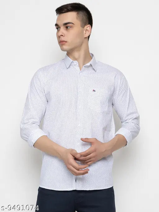 FREKMAN Cotton Blend Solid Full Sleeve Regular Fit Casual Shirt for Men with Pocket | Cotton Blend Casual Shirt for Men | Casual Wear Shirts for Men