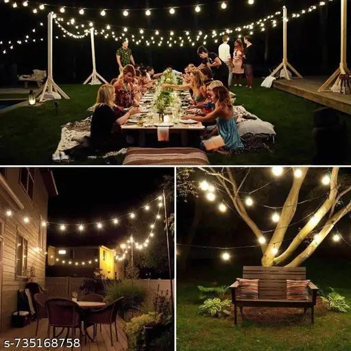 Premium Solar Crystal Globe String Lights 20 LED- Waterproof Outdoor Decorative Fairy Lights for Garden, Balcony, & Festivals (Pack of 1)