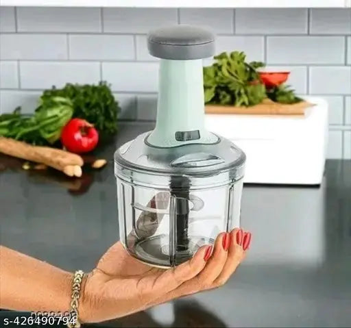 800ML Manually Handy Chopper Mixer Cut For Vegetable, Onion, Salad, Tomato Crush Chopper