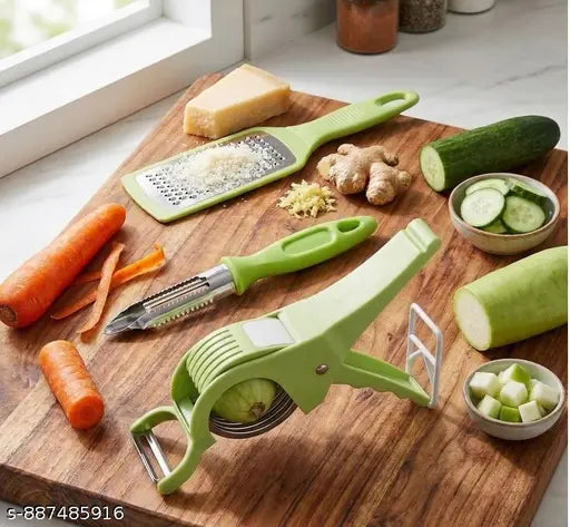 2 in 1 Vegetable and Fruit Cutter & Cheese Grater for Kitchen Stainless Steel Carrot Greater Ginger Slicer, Vegetable, Fruit & Vegetable, Fruit Peelers, Stainless Steel Peeler